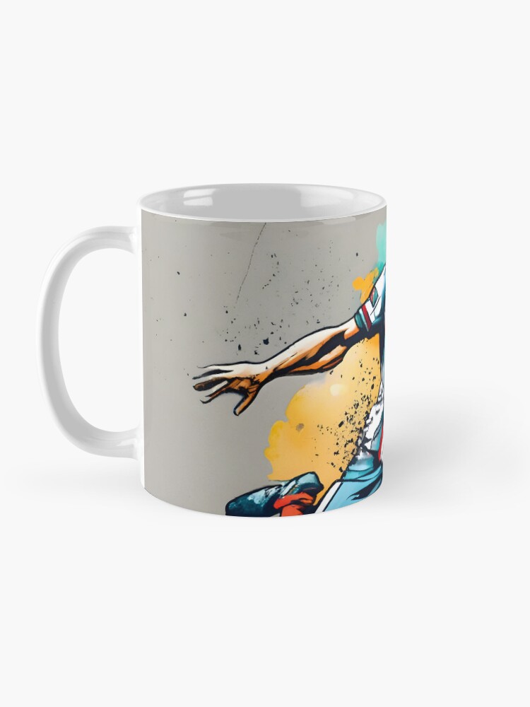 Thumbnail 3 of 6, Coffee Mug, Soccer Player Kicking The Ball designed and sold by Patricks-Art.