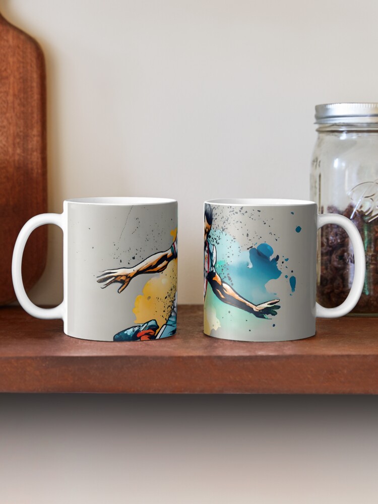 Thumbnail 2 of 6, Coffee Mug, Soccer Player Kicking The Ball designed and sold by Patricks-Art.