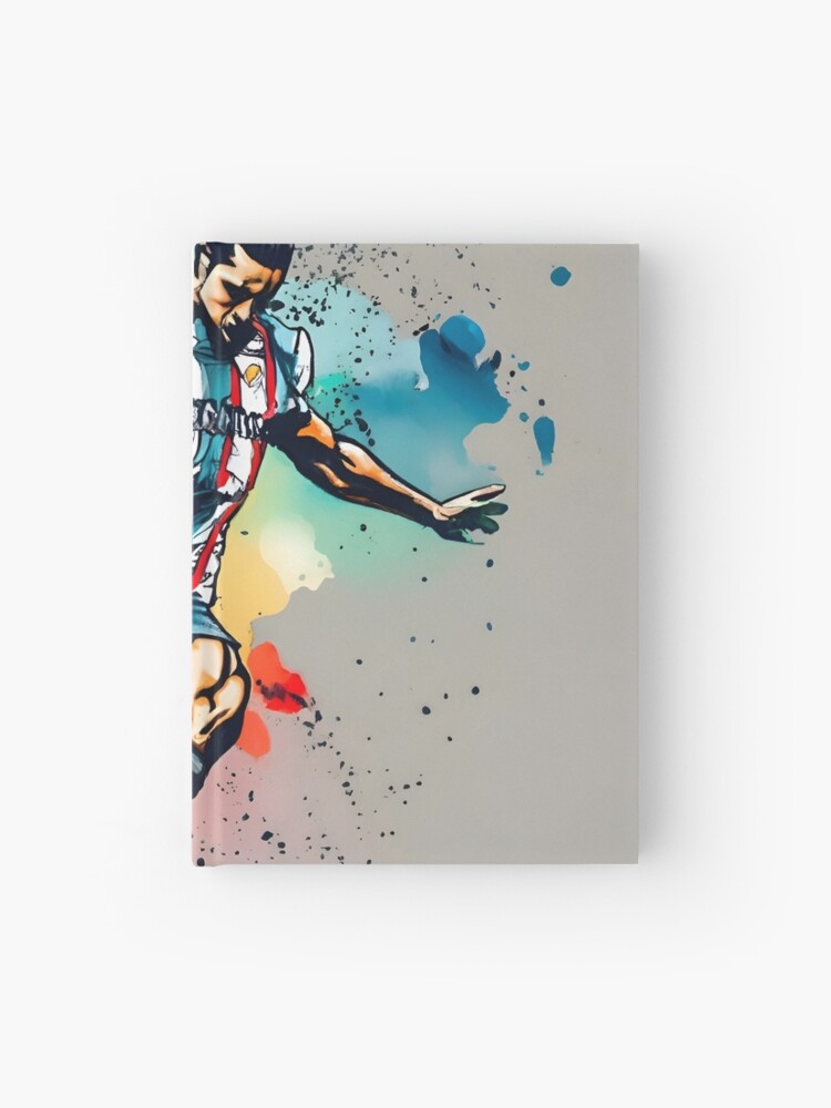 Thumbnail 1 of 3, Journal, Soccer Player Kicking The Ball designed and sold by Patricks-Art.