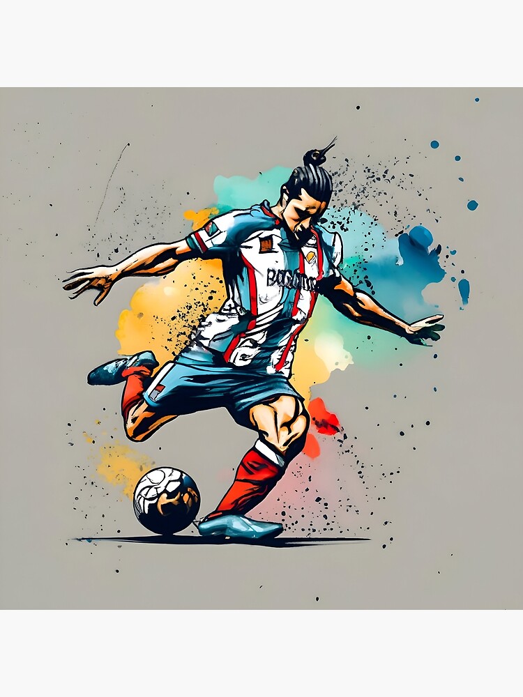 Thumbnail 2 of 2, Tote Bag, Soccer Player Kicking The Ball designed and sold by Patricks-Art.
