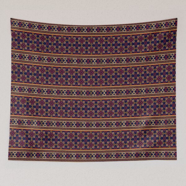 Item preview, Pattern seamless pixel art geometric ethnic for fabric designed and sold by Nonnipa.