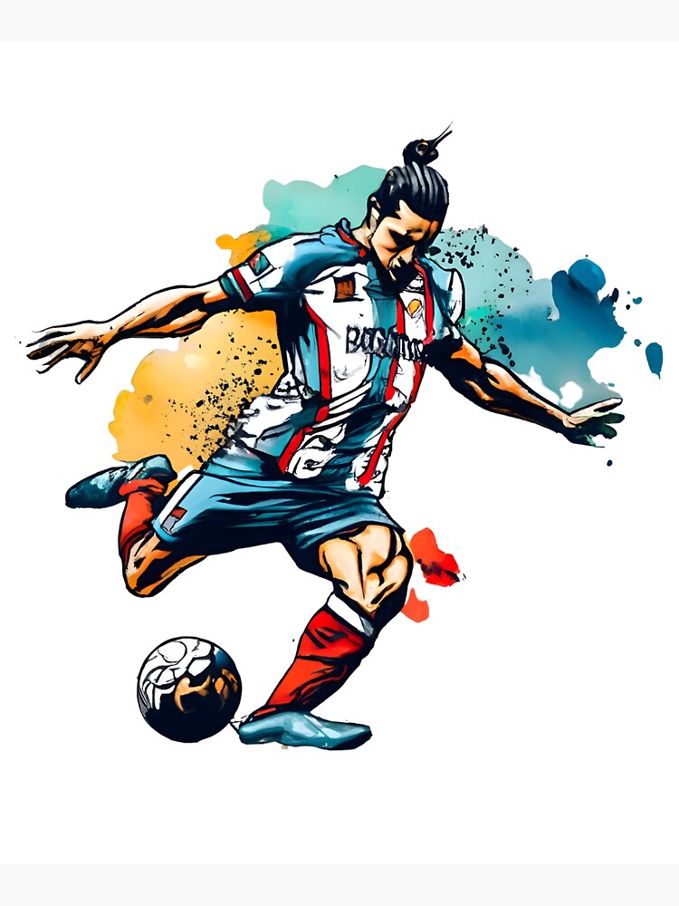 Thumbnail 5 of 5, Tote Bag, Soccer Player Kicking The Ball designed and sold by Patricks-Art.