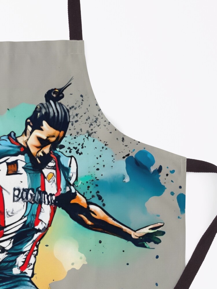 Thumbnail 3 of 6, Apron, Soccer Player Kicking The Ball designed and sold by Patricks-Art.