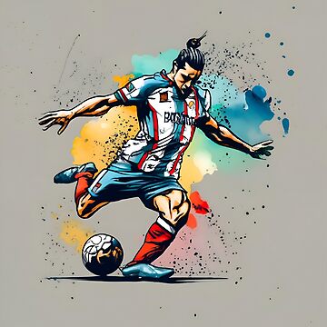 Artwork thumbnail, Soccer Player Kicking The Ball by Patricks-Art