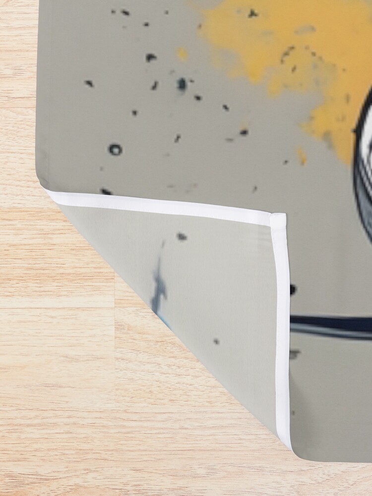 Thumbnail 2 of 5, Shower Curtain, Soccer Player Kicking The Ball designed and sold by Patricks-Art.