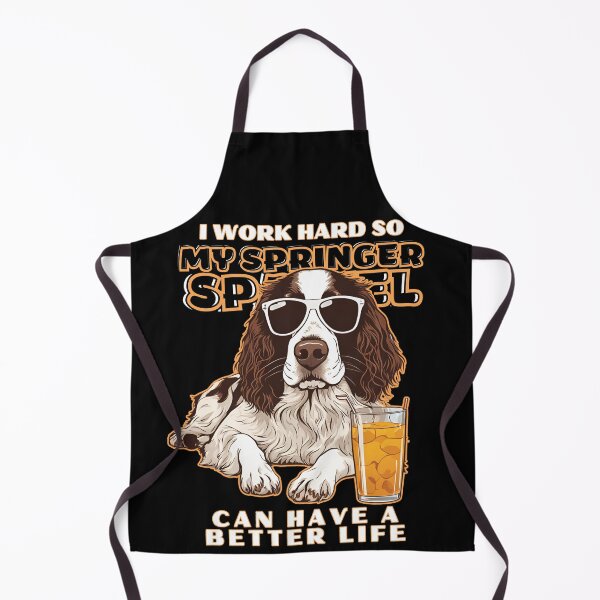 Item preview, springer spaniel Lovers "I work hard so my amazing springer spaniel pointer dog dog can have a better life" designed and sold by GoodyPaws.