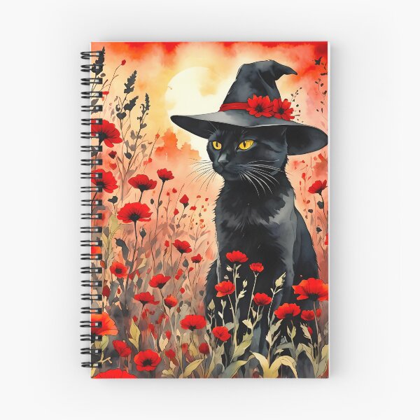 Item preview, Witches' Cat in a Poppy Field designed and sold by Bright-Moonrise.