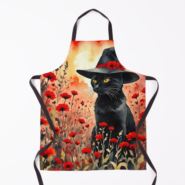Item preview, Witches' Cat in a Poppy Field designed and sold by Bright-Moonrise.
