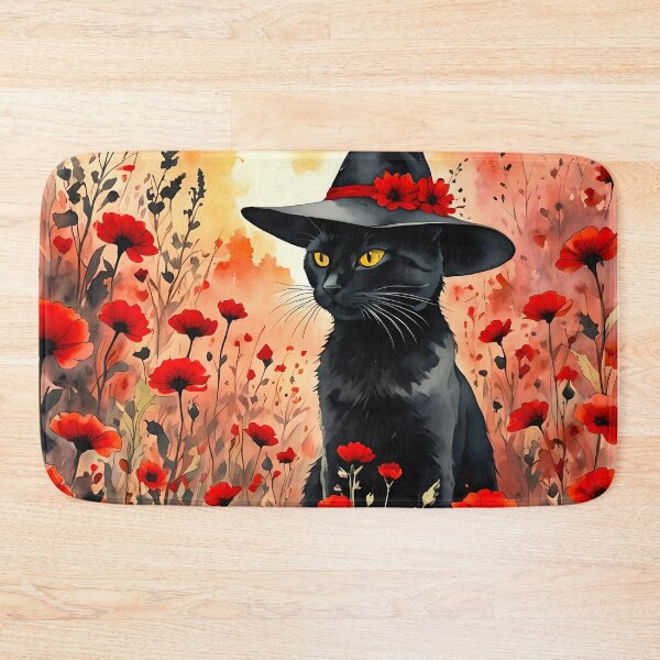 Item preview, Witches' Cat in a Poppy Field designed and sold by Bright-Moonrise.
