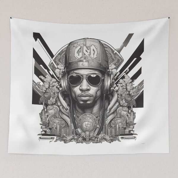 Item preview, hip hop rap music town graffiti designed and sold by Dawidsz79.