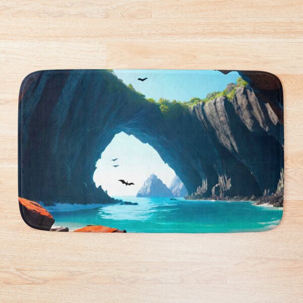 Item preview, Sea Cave with Bats at Twilight designed and sold by GrizzlyCollective.
