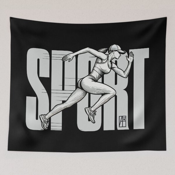 Item preview, SPORT - Running - WOMAN RUNNER - 2 designed and sold by ArtProjectShop.