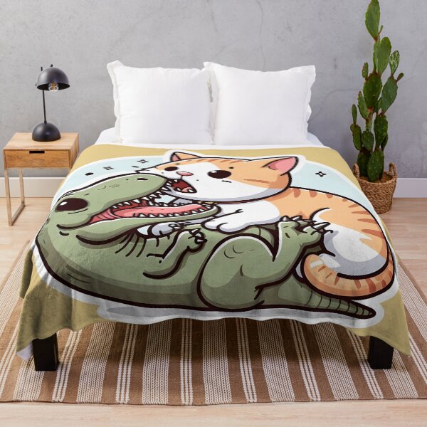 Item preview, cat vs t rex designed and sold by aliraweb.