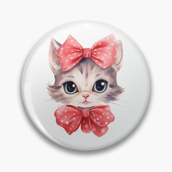 Item preview, Kitten with Double Bow designed and sold by New-School-Wave.