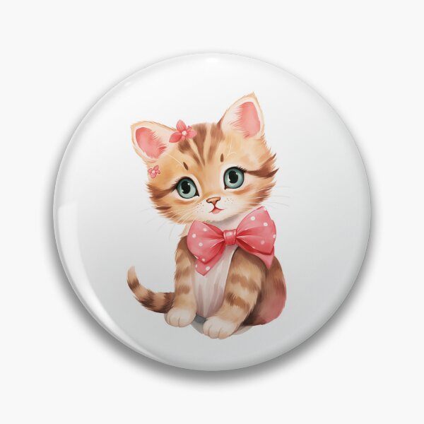 Item preview, Kitten with Polka Dot Bow designed and sold by New-School-Wave.