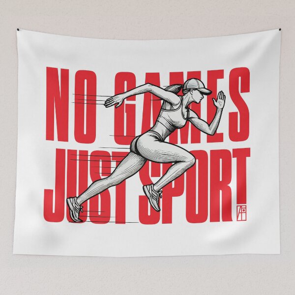 Item preview, NO GAMES JUST SPORT - Running - WOMAN RUNNER - 1 designed and sold by ArtProjectShop.