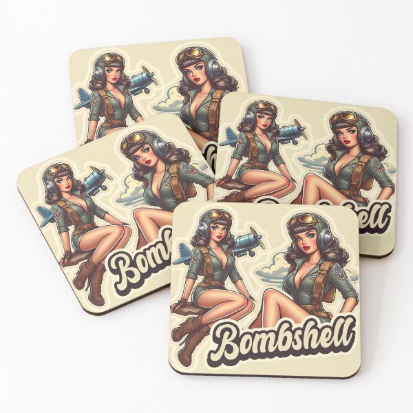 Item preview, Pretty Vintage retro ww2 pinup designed and sold by Greenbessela.