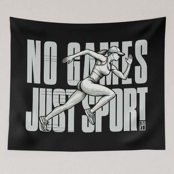 Item preview, NO GAMES JUST SPORT - Running - WOMAN RUNNER - 2 designed and sold by ArtProjectShop.