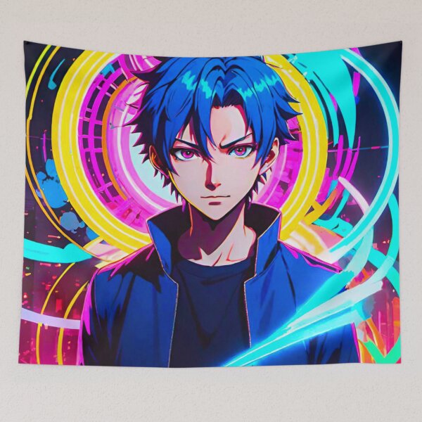 Item preview, Vibrant Anime Character Poster designed and sold by GrizzlyCollective.