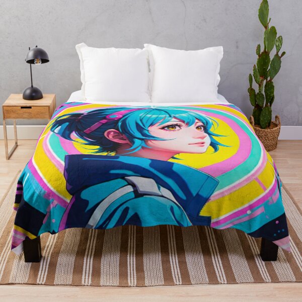 Item preview, Dynamic Anime Heroine Poster designed and sold by GrizzlyCollective.