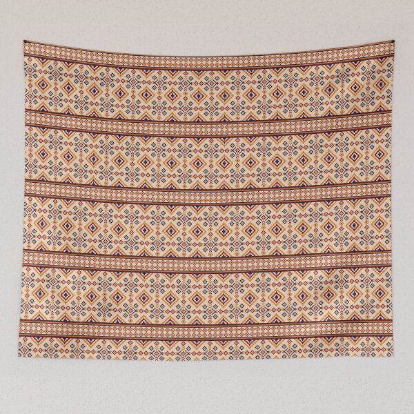 Item preview, Pattern seamless pixel art ethnic geometric for fabric designed and sold by Nonnipa.