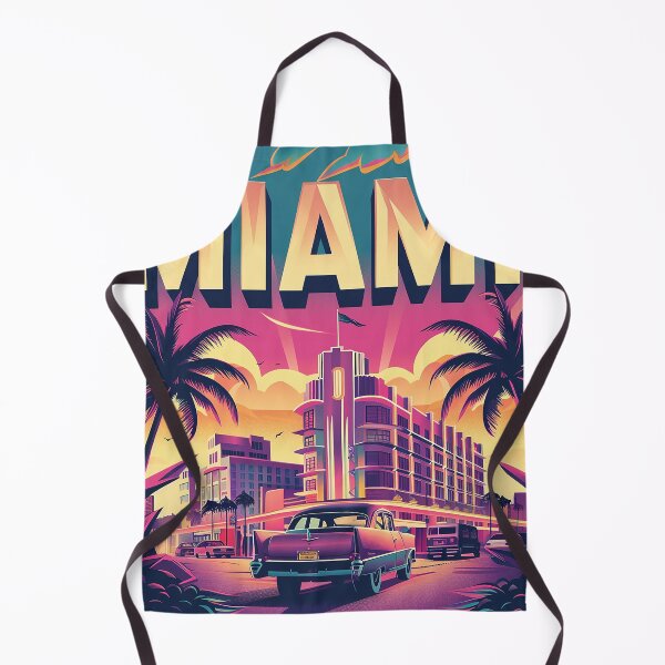 Item preview, Miami Travel Illustration designed and sold by nomiraclehere.