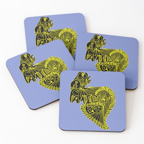 Item preview, We are Family Neon Yellow designed and sold by KazM.