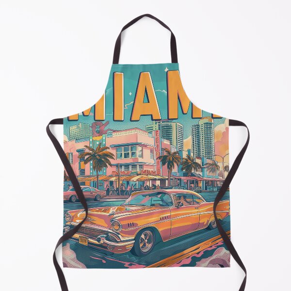 Item preview, Miami Travel Illustration designed and sold by nomiraclehere.