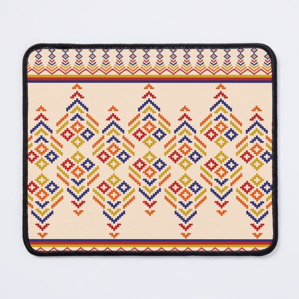 Item preview, Pattern pixel art ethnic geometric vector for fabric designed and sold by Nonnipa.