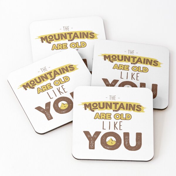 Item preview, "Vintage Humor: The Mountains Are Old Like You - Funny Birthday Quote for Outdoor Enthusiasts and Age Jokes Lovers" designed and sold by artworkathome.