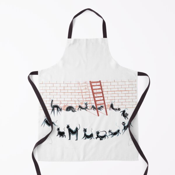 Item preview, 13 black cats under a ladder.  designed and sold by Henri Armagnat.