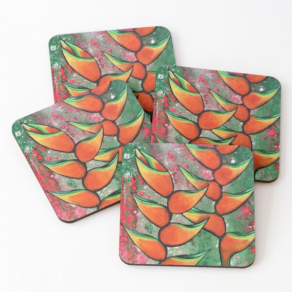 Item preview, Heliconia Flower Painting designed and sold by Gem's Artistic  Creations.