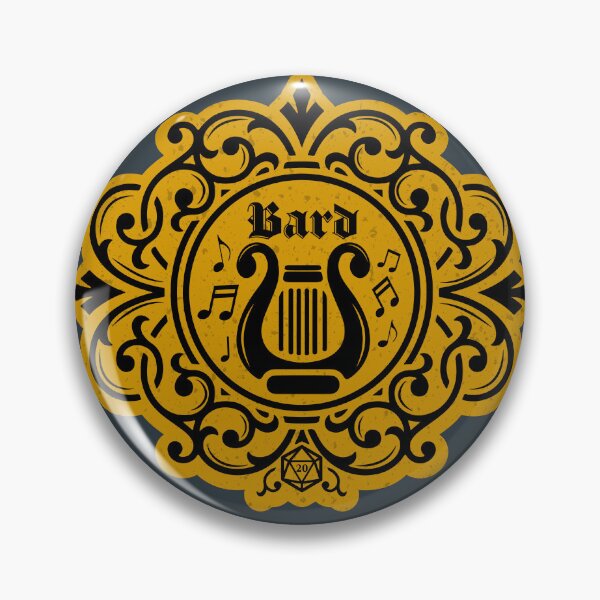 Item preview, The Bard - Dnd Class (gold) designed and sold by Stacey Burt creative Designs.