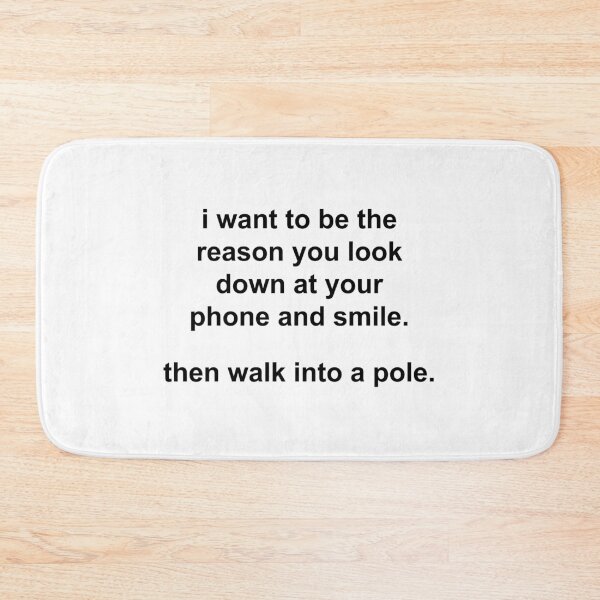 Item preview, i want to be the reason you look down at your phone and smile designed and sold by KingaDesigns.