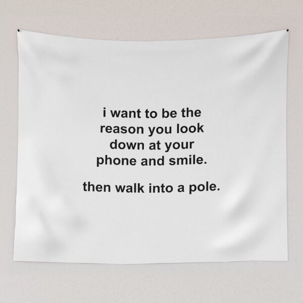 Item preview, i want to be the reason you look down at your phone and smile designed and sold by KingaDesigns.