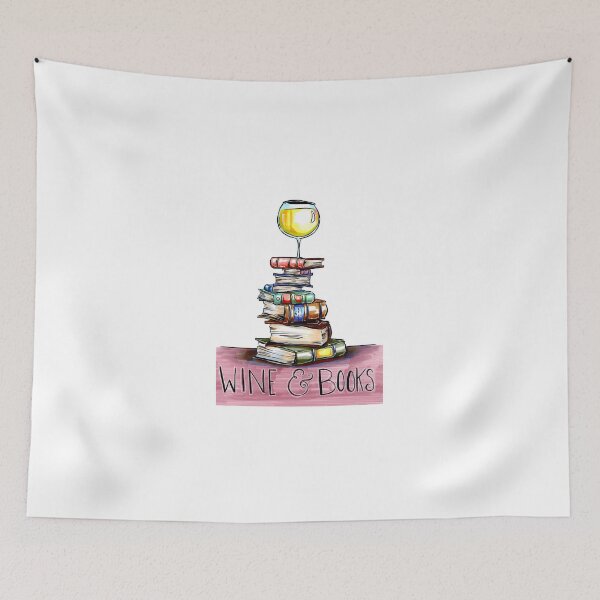 Item preview, Wine & Books designed and sold by Billi French Illustrations.