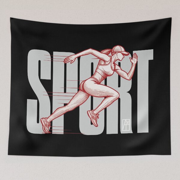 Item preview, SPORT - Running - WOMAN RUNNER - 3 designed and sold by ArtProjectShop.