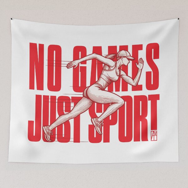 Item preview, NO GAMES JUST SPORT - Running - WOMAN RUNNER - 3 designed and sold by ArtProjectShop.