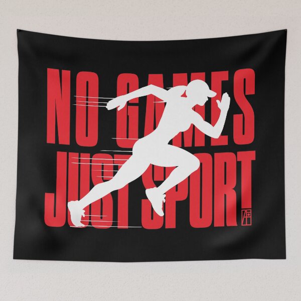 Item preview, NO GAMES JUST SPORT - Running - WOMAN RUNNER - 4 designed and sold by ArtProjectShop.