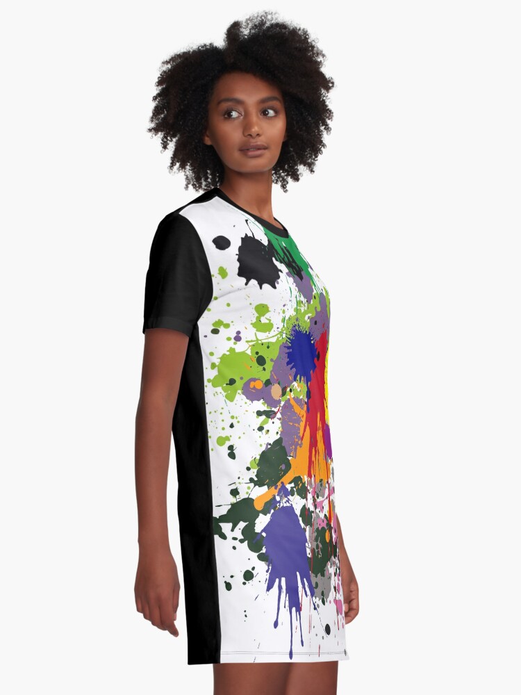 hot paint dress girl