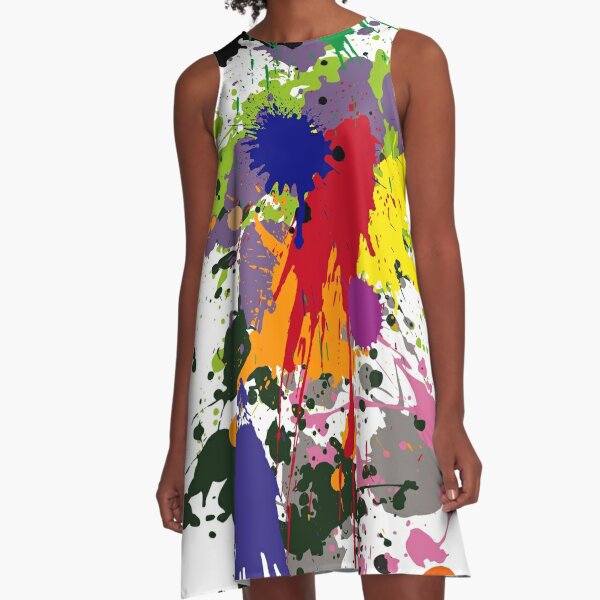 Painting Color splatter A-Line Dress