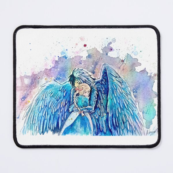 Item preview, Howl's Moving Castle watercolor, Howl and Sophie designed and sold by Inkhov Art.