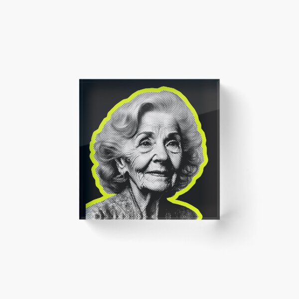 Item preview, grandma halftone designed and sold by Ratatatts.