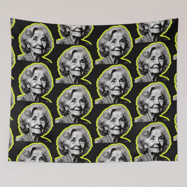 Item preview, grandma halftone designed and sold by Ratatatts.