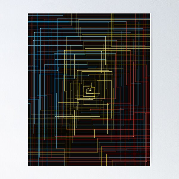 Mondrian Walk Poster
