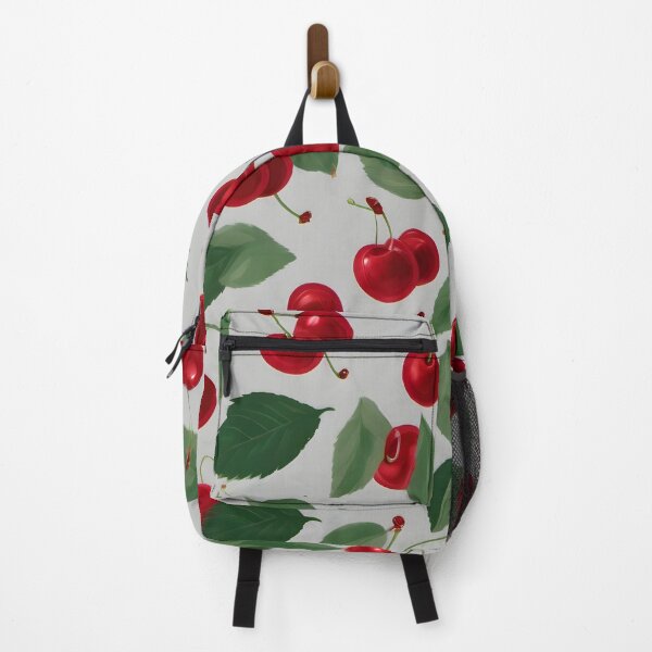 Item preview, Juicy Delight: Energetic Red Cherry Pattern on Light Gray designed and sold by FreedomToDesign.