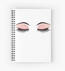 Eyelashes Spiral Notebook