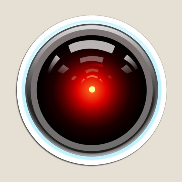 Artificial Intelligence. HAL 9000. AI. Computer Eye. Magnet