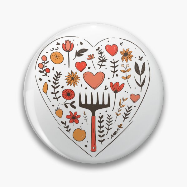 Item preview, Floral and Tool Heart Design designed and sold by LeafyTreasures.