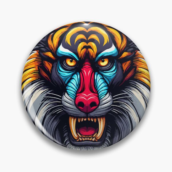 Item preview, Tiger Mandrill Face Fusion designed and sold by Xsquilax.